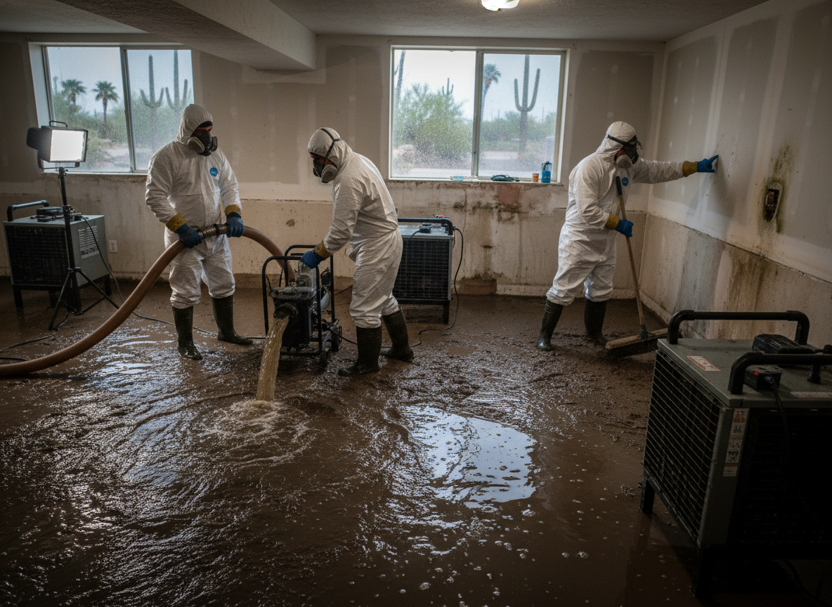 Handling Sewage Backup After Heavy Rains In Mesa