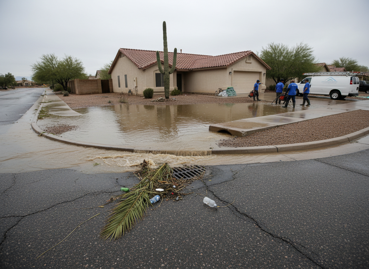 Local Drainage Issues That Trigger Flood Damage Cleanup In Mesa